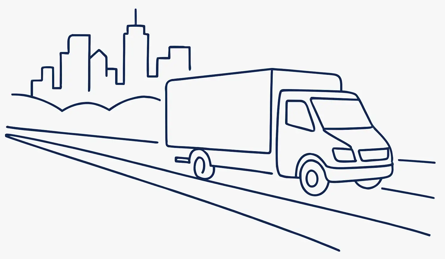 removal van in West London